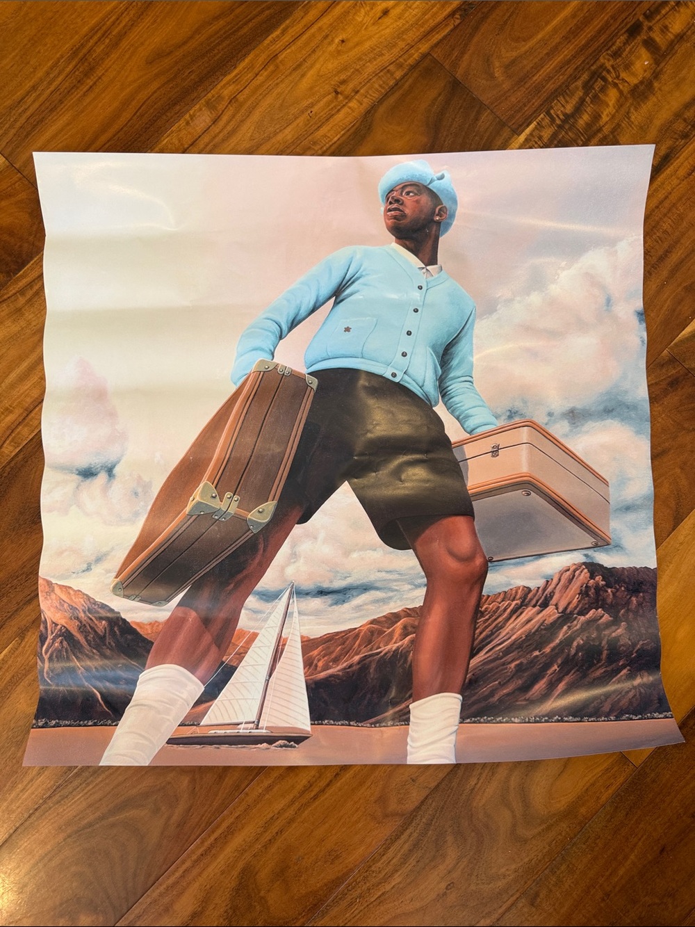 Golf Wang Blue & Black Tyler the Creator Art Print Call Me if You Get Lost
